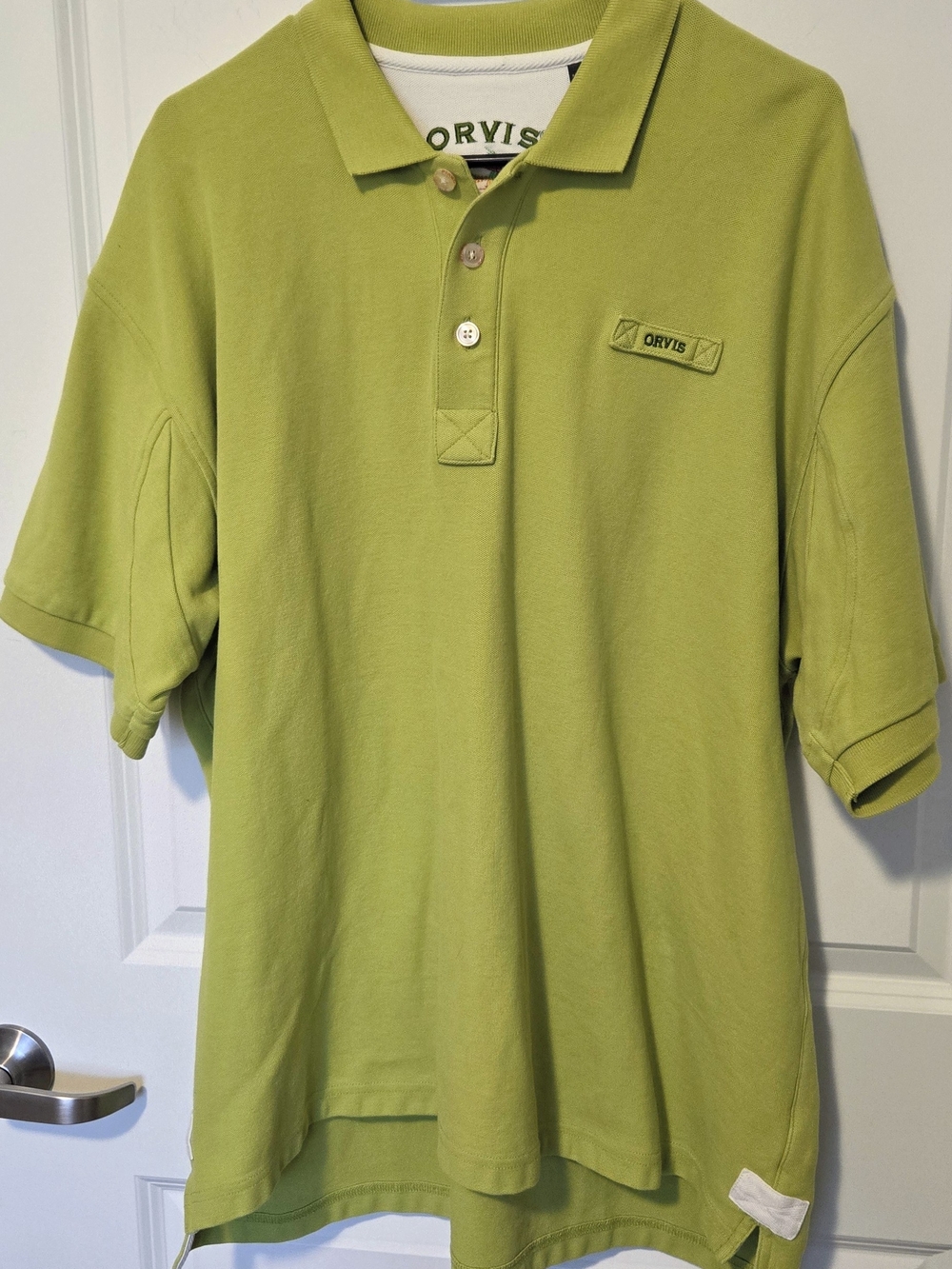 Orvis Men’s Lime Green Polo Shirt XL,golf,fishing,high End,hvy.weight,og,2019..